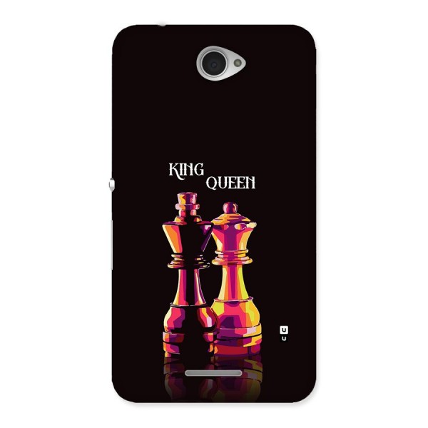 King Queen Back Case for Xperia E4