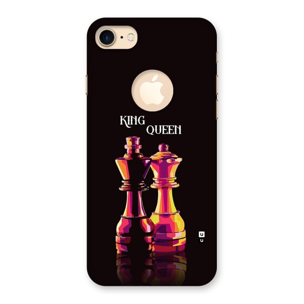 King Queen Back Case for iPhone 8 Logo Cut