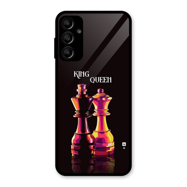 King Queen Glass Back Case for Galaxy A14 5G