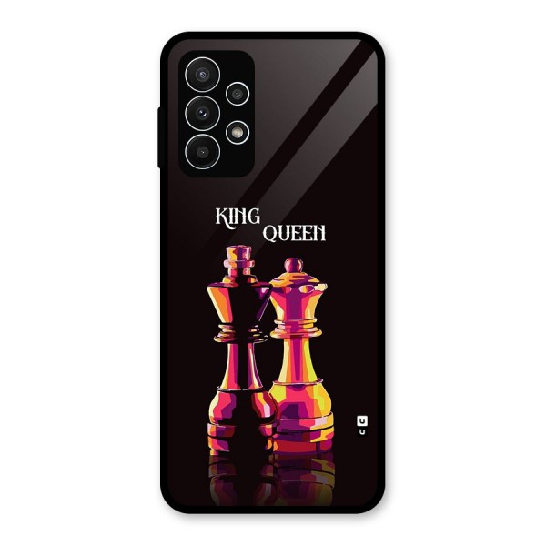 King Queen Glass Back Case for Galaxy A23