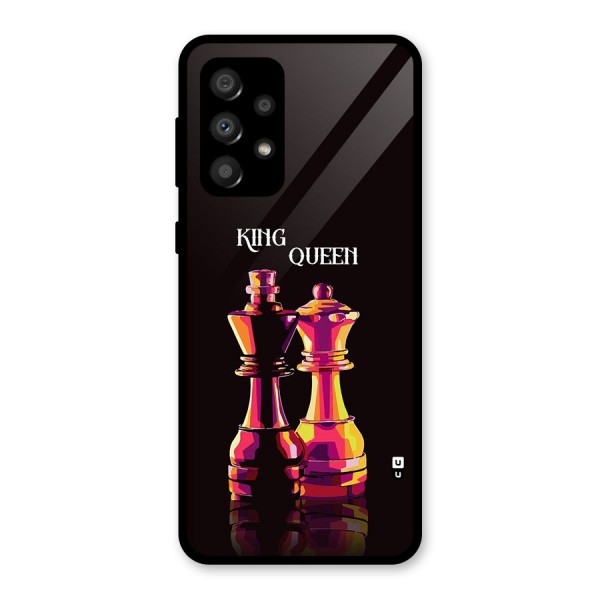 King Queen Glass Back Case for Galaxy A32