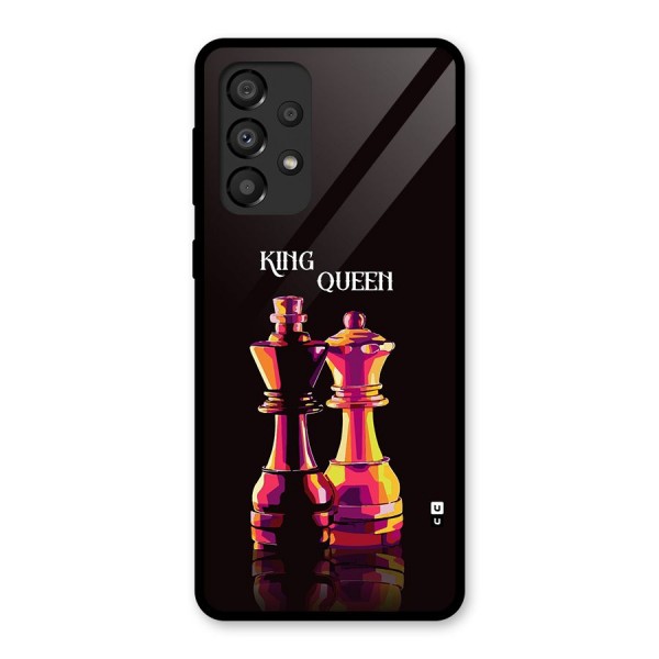 King Queen Glass Back Case for Galaxy A33 5G