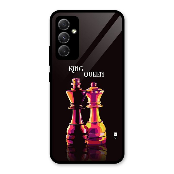 King Queen Glass Back Case for Galaxy A34