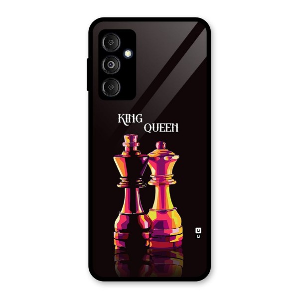 King Queen Glass Back Case for Galaxy M14 5G