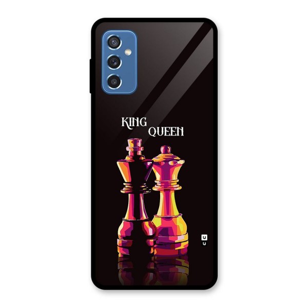 King Queen Glass Back Case for Galaxy M52 5G