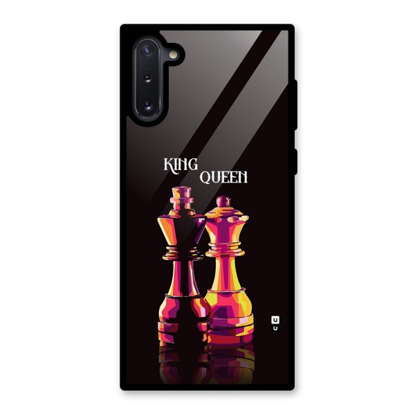 King Queen Glass Back Case for Galaxy Note 10