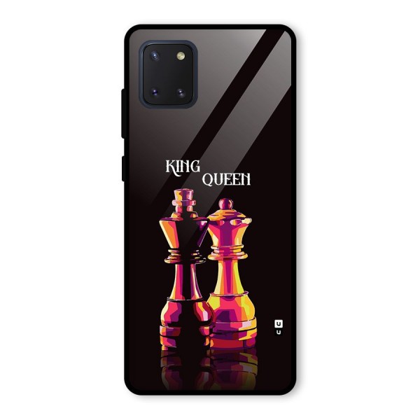 King Queen Glass Back Case for Galaxy Note 10 Lite