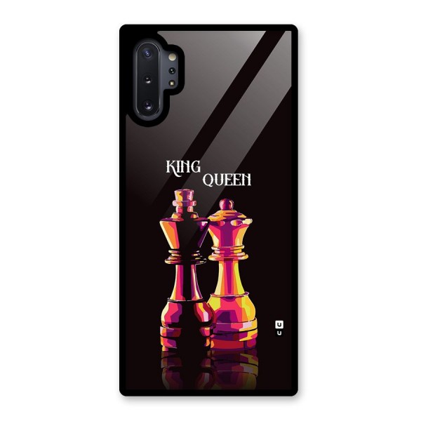 King Queen Glass Back Case for Galaxy Note 10 Plus