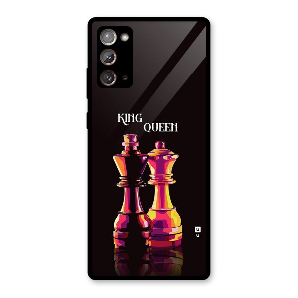 King Queen Glass Back Case for Galaxy Note 20