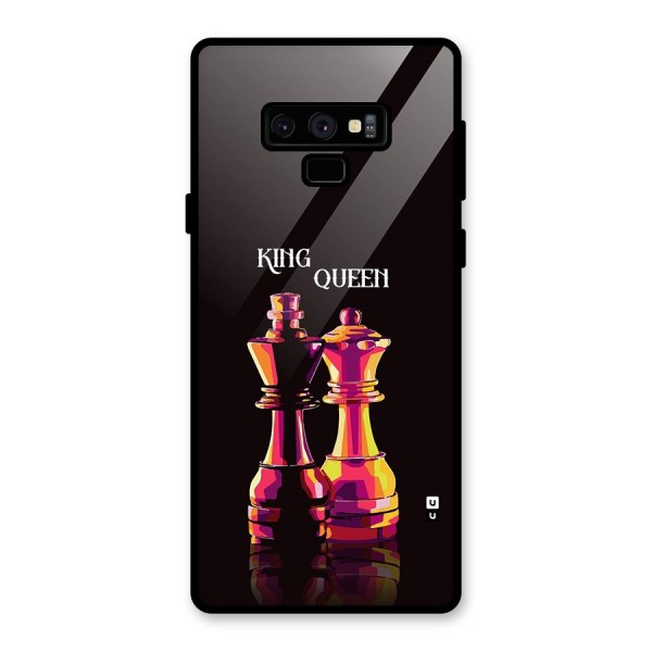 King Queen Glass Back Case for Galaxy Note 9