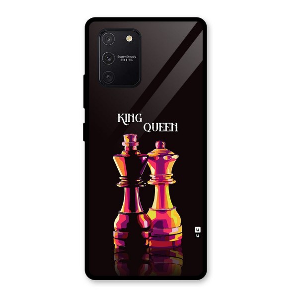 King Queen Glass Back Case for Galaxy S10 Lite