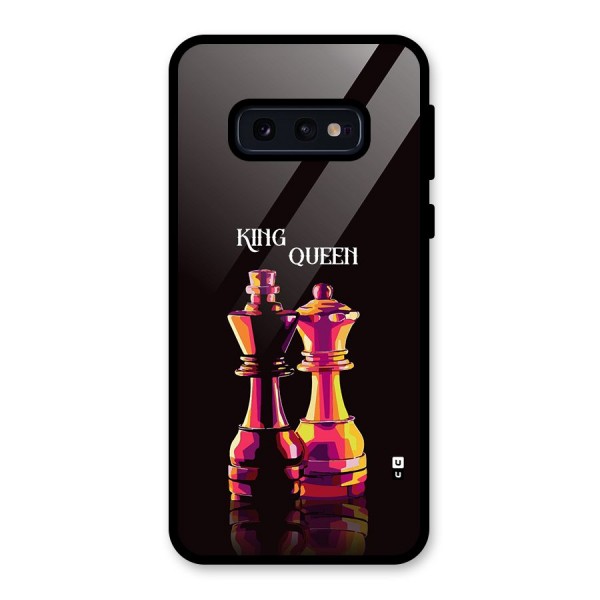 King Queen Glass Back Case for Galaxy S10e