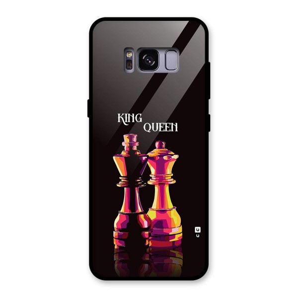 King Queen Glass Back Case for Galaxy S8