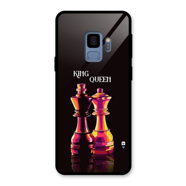 King Queen Glass Back Case for Galaxy S9