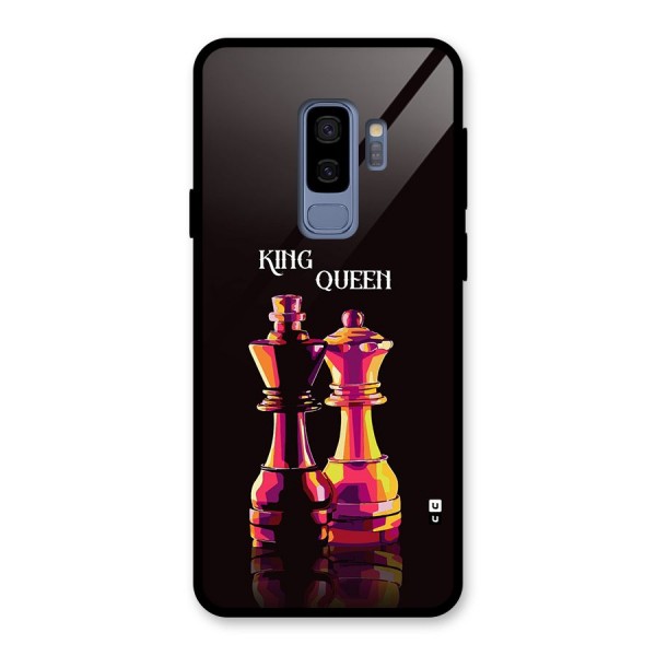 King Queen Glass Back Case for Galaxy S9 Plus