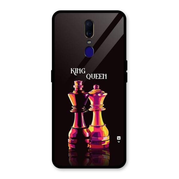 King Queen Glass Back Case for Oppo F11