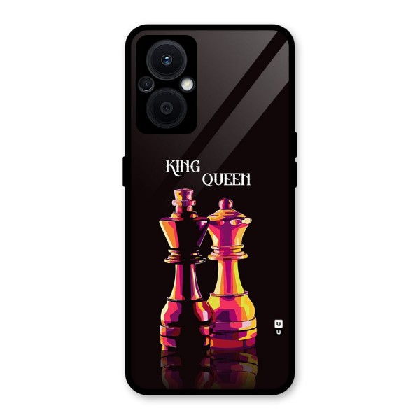 King Queen Glass Back Case for Oppo F21s Pro 5G