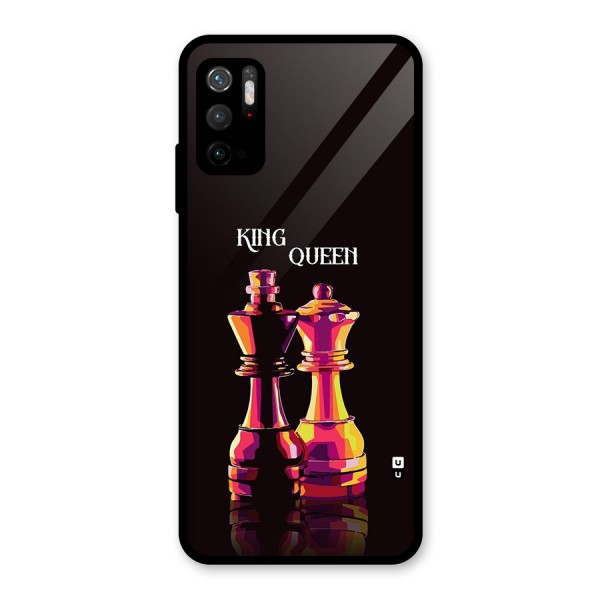 King Queen Glass Back Case for Poco M3 Pro 5G