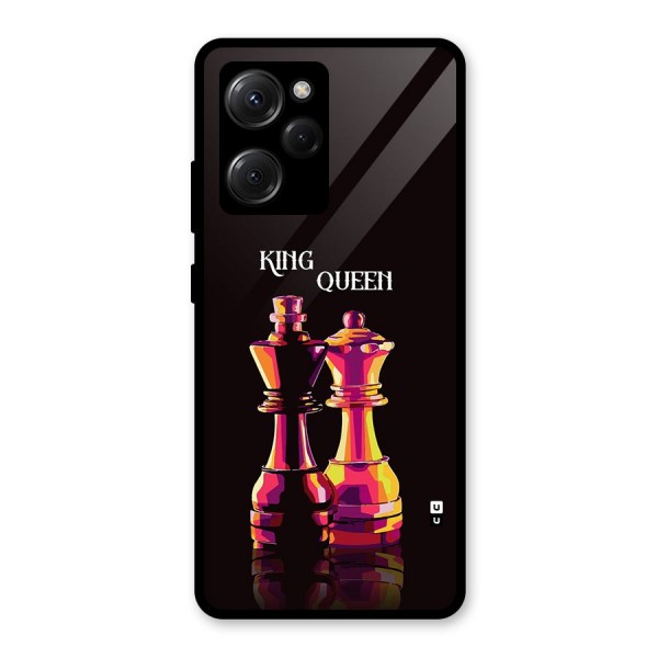 King Queen Glass Back Case for Poco X5 Pro