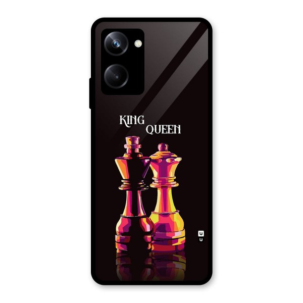 King Queen Glass Back Case for Realme 10 Pro