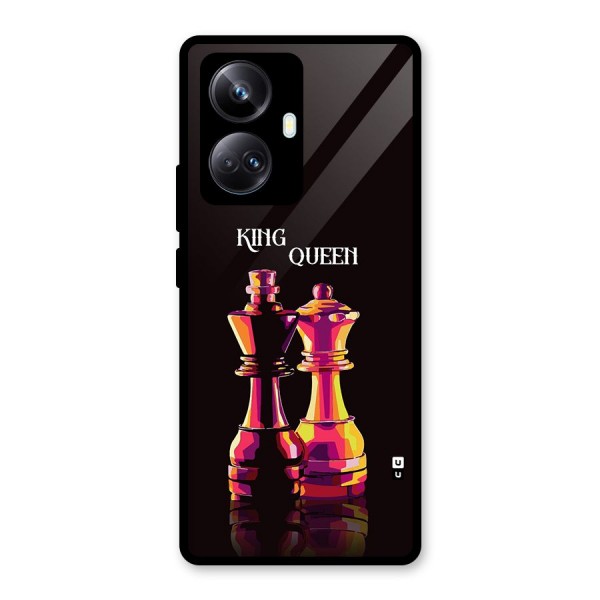 King Queen Glass Back Case for Realme 10 Pro Plus