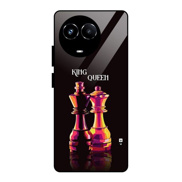 King Queen Glass Back Case for Realme 11X