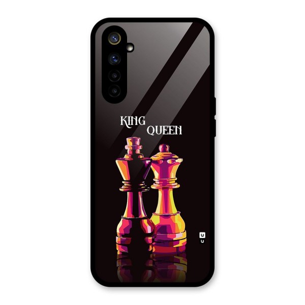 King Queen Glass Back Case for Realme 6