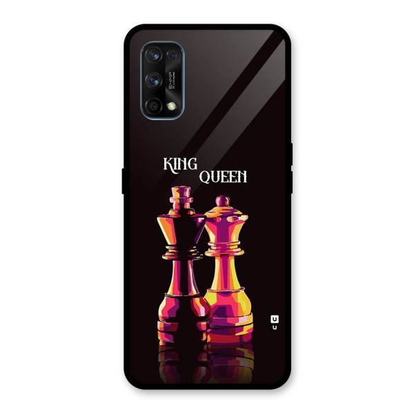 King Queen Glass Back Case for Realme 7 Pro