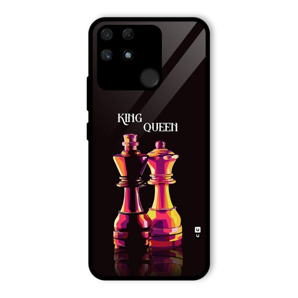 King Queen Glass Back Case for Realme Narzo 50A