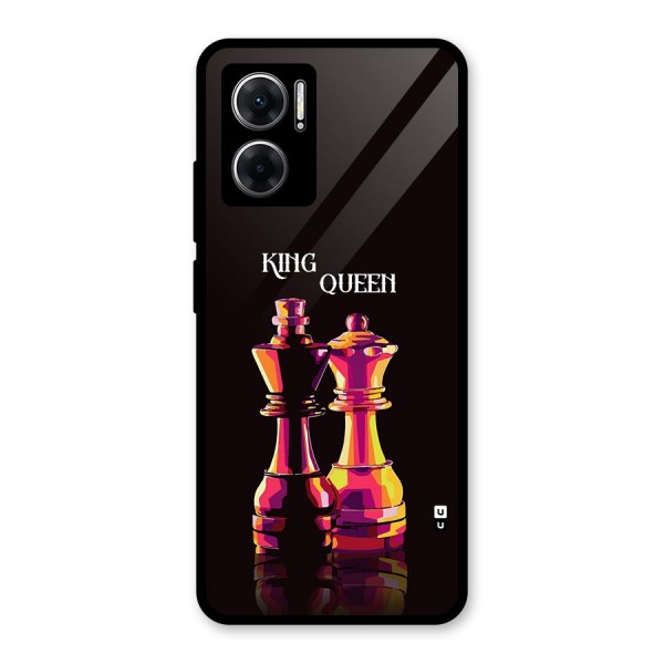 King Queen Glass Back Case for Redmi 11 Prime 5G