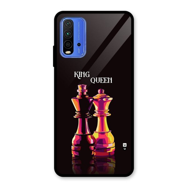 King Queen Glass Back Case for Redmi 9 Power