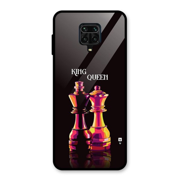 King Queen Glass Back Case for Redmi Note 10 Lite