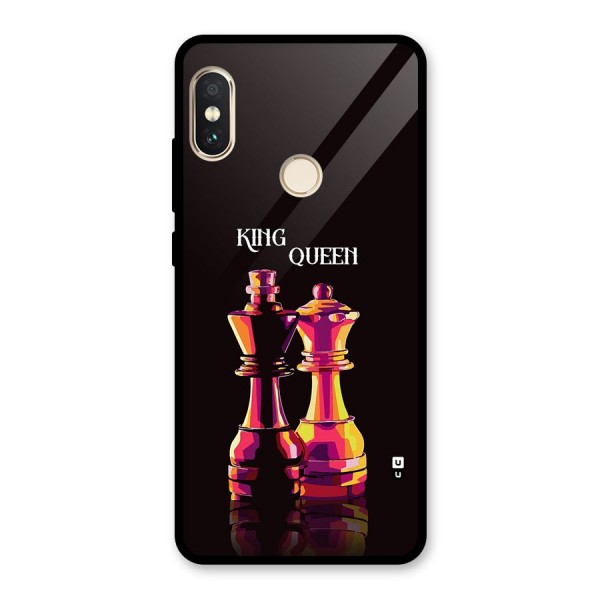 King Queen Glass Back Case for Redmi Note 5 Pro