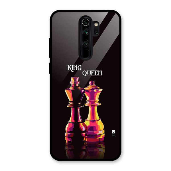 King Queen Glass Back Case for Redmi Note 8 Pro