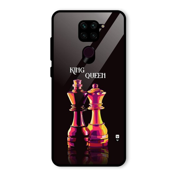 King Queen Glass Back Case for Redmi Note 9