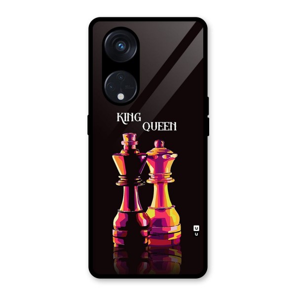 King Queen Glass Back Case for Reno8 T 5G