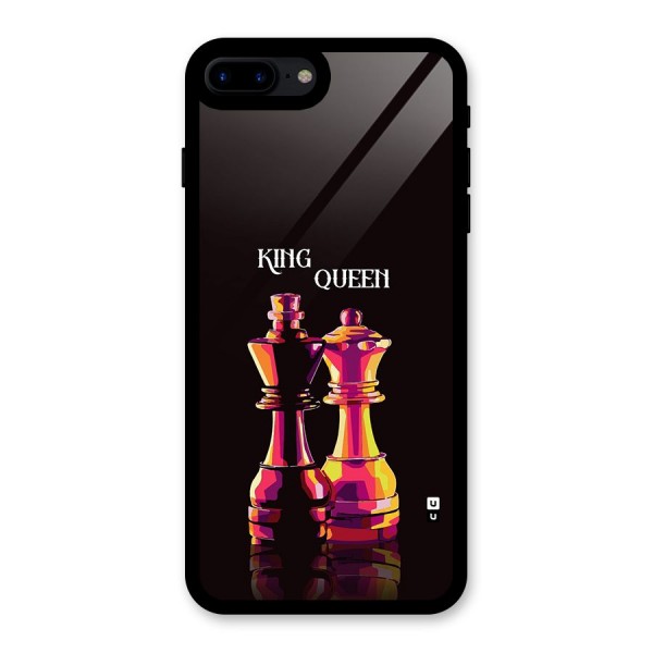 King Queen Glass Back Case for iPhone 7 Plus