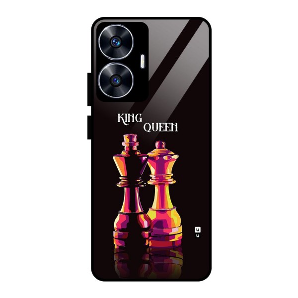 King Queen Glass Back Case for realme C55