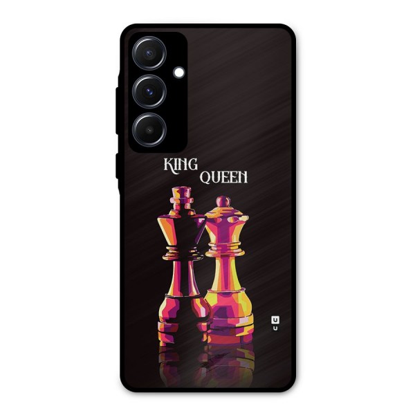 King Queen Metal Back Case for Galaxy A55