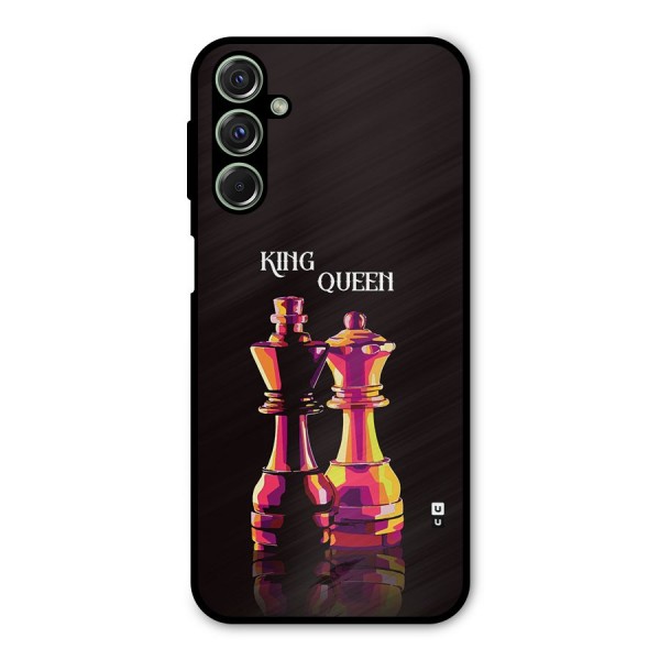 King Queen Metal Back Case for Galaxy F34