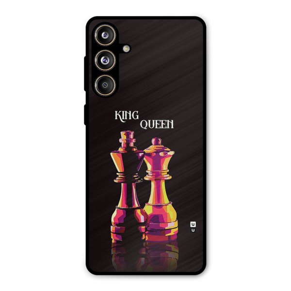 King Queen Metal Back Case for Galaxy F55