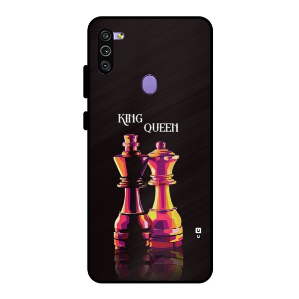 King Queen Metal Back Case for Galaxy M11