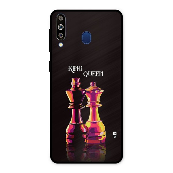 King Queen Metal Back Case for Galaxy M30