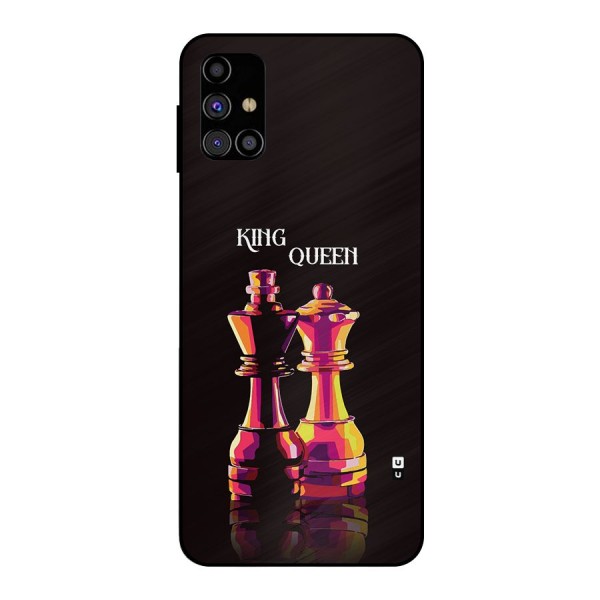 King Queen Metal Back Case for Galaxy M31s