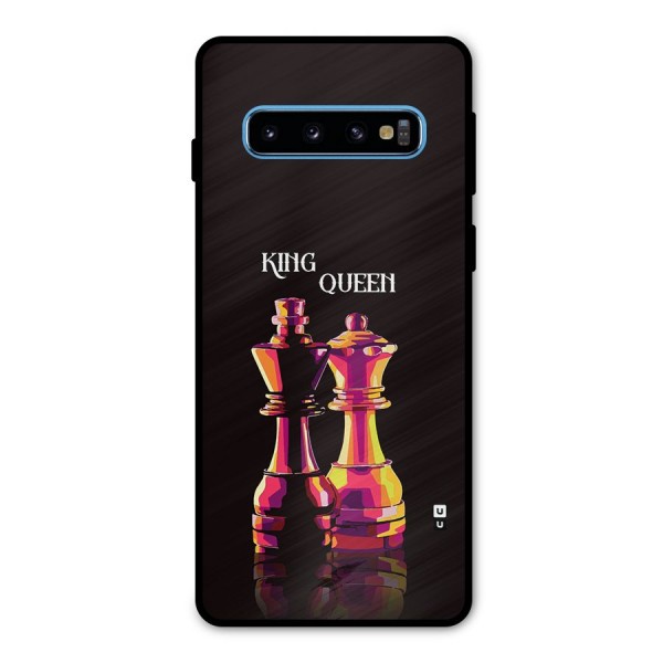 King Queen Metal Back Case for Galaxy S10