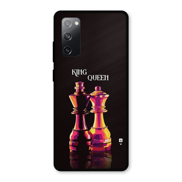 King Queen Metal Back Case for Galaxy S20 FE 5G