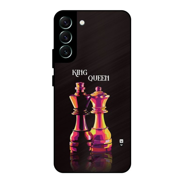 King Queen Metal Back Case for Galaxy S22 Plus 5G