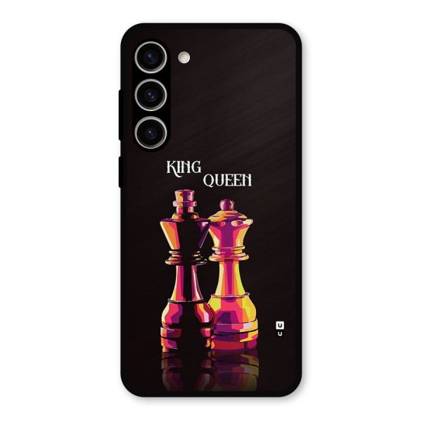 King Queen Metal Back Case for Galaxy S23 Plus