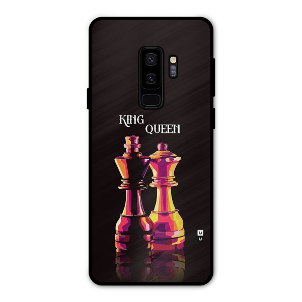 King Queen Metal Back Case for Galaxy S9 Plus