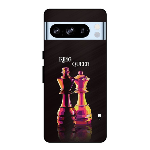 King Queen Metal Back Case for Google Pixel 8 Pro